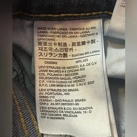 Levi 711 Skinny Distressed Women’s Jeans Raw Hem Classic Denim Size 25 - Picture 7 of 14